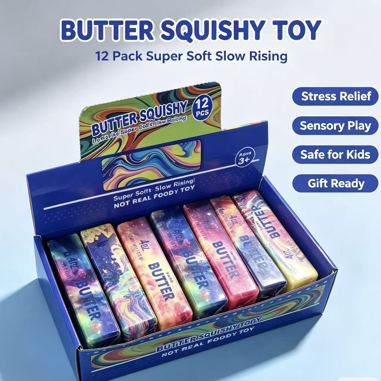 Party Games Graduation - 1-12pcs Squishy Butter Stick Fidget Toy