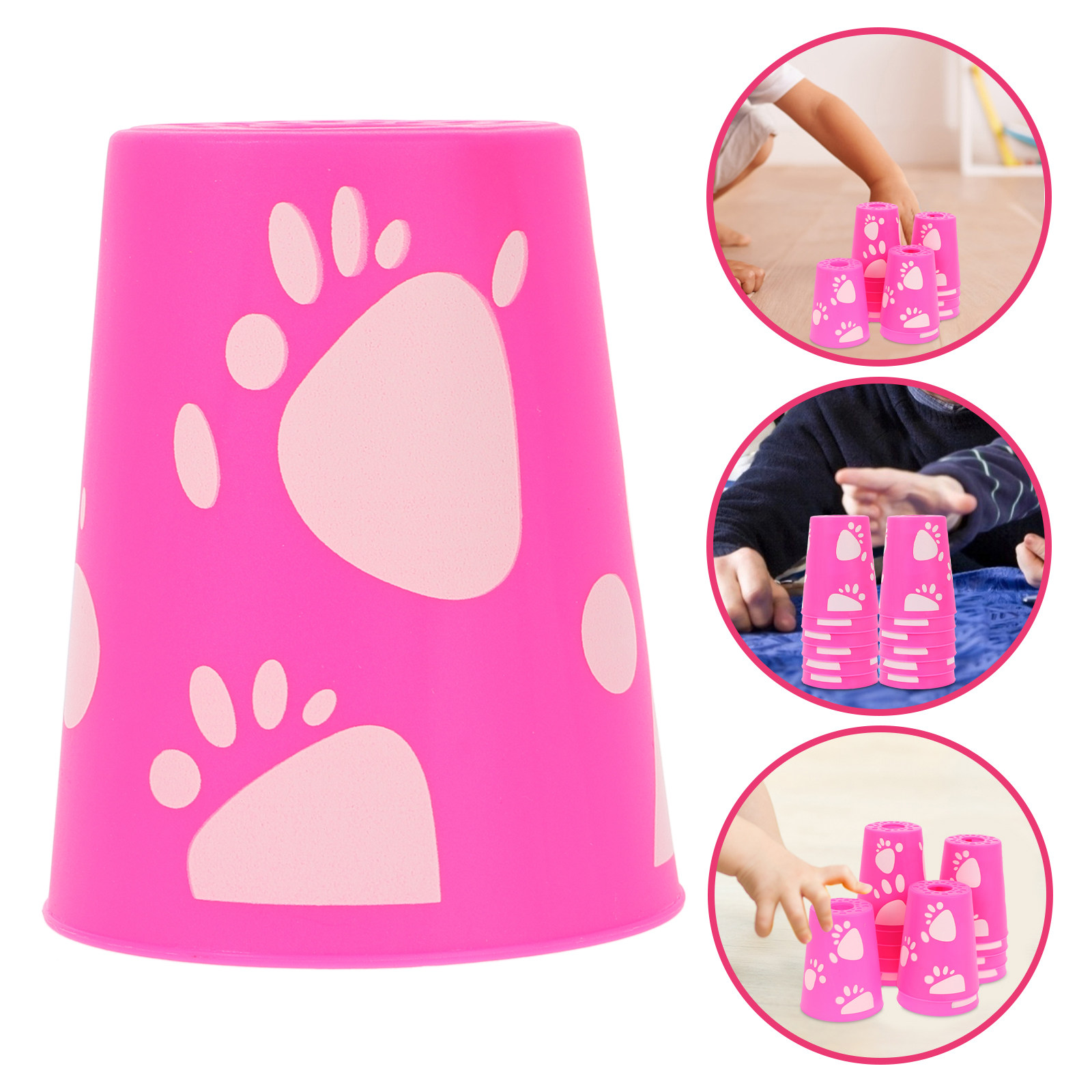 Quick Games Party - 12Pcs Stackable Quick Stacking Game Set