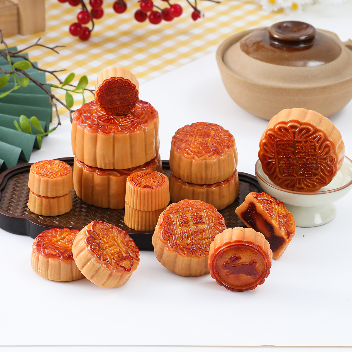 Party Games Graduation - Simulation Moon Cake Model Fake Mid