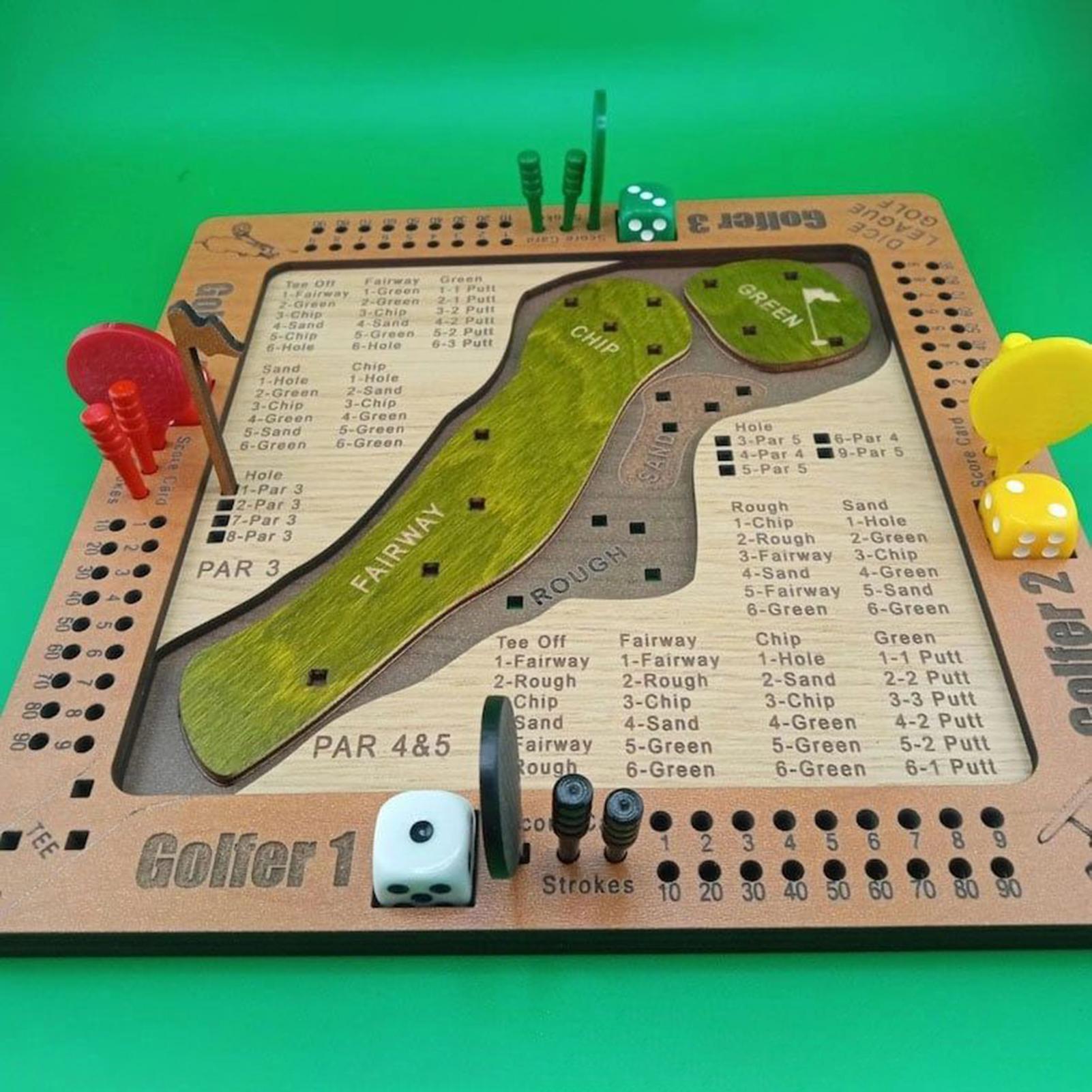 Golf Dice Game Wooden Challeng - Party Games Golf review and price