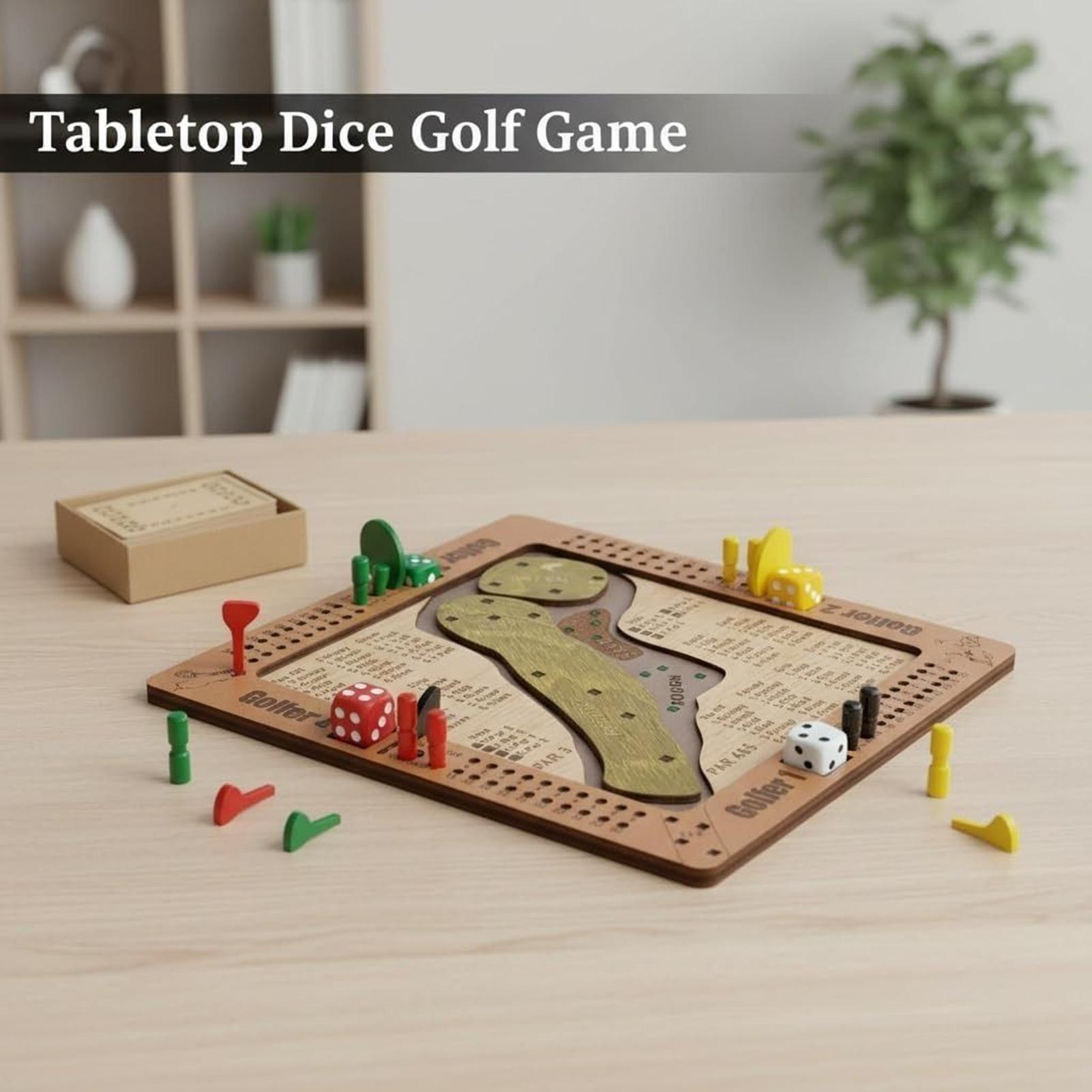 Golf Dice Game Wooden Challeng - Party Games Golf review and price
