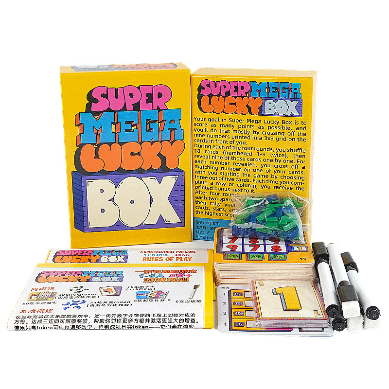 Super Mega Lucky Box Board Gam - Party Games Cards review and price