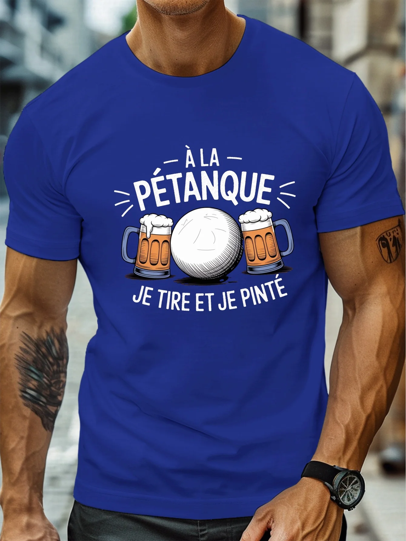 Fashion Men's Pétanque Beer Fu - Party Games Quotes Short review and price