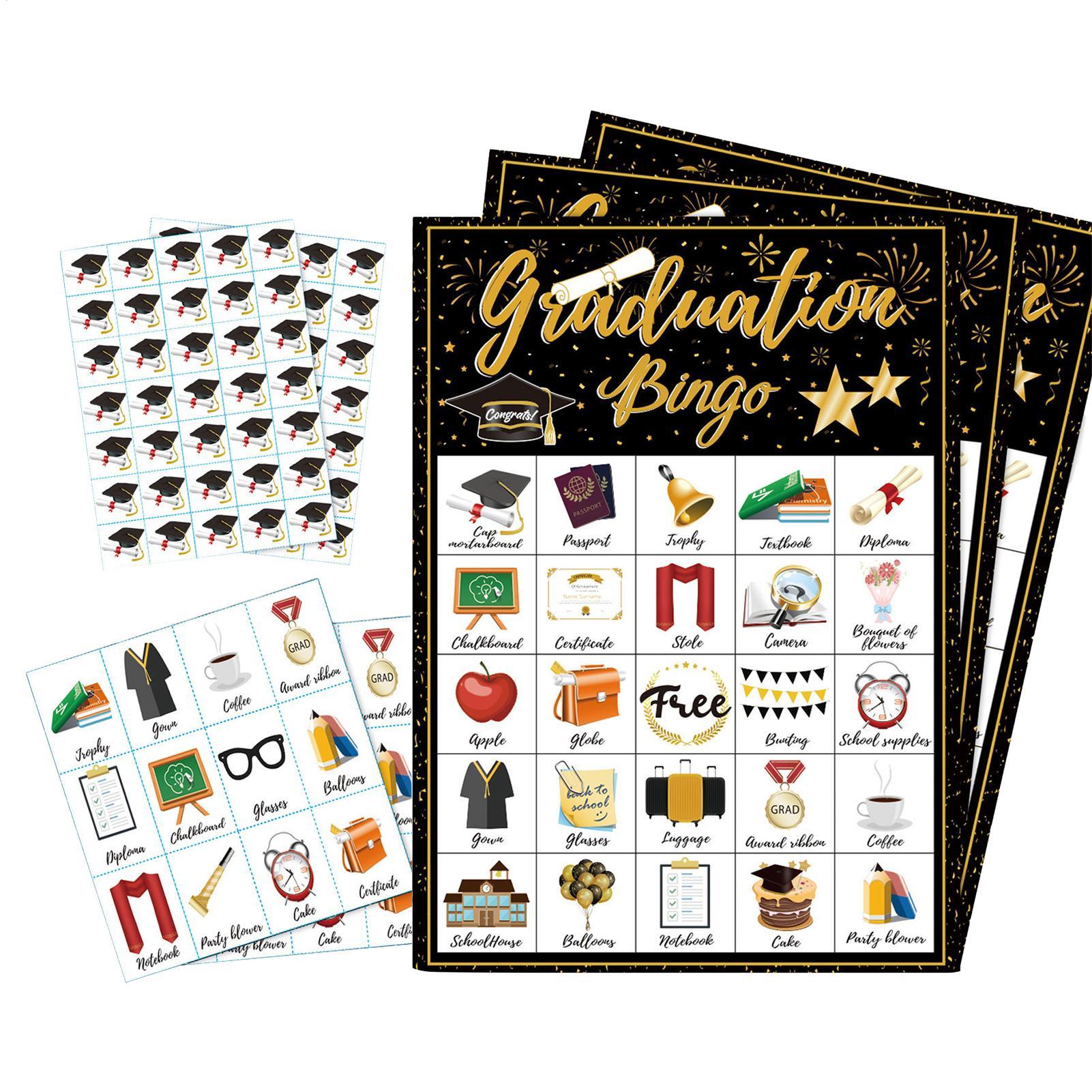 Graduation Bingo Game Cards 24 - Party Games College review and price