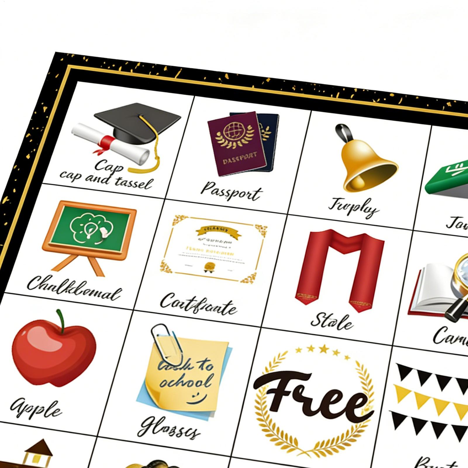 Graduation Bingo Game Cards 24 - Party Games College review and price