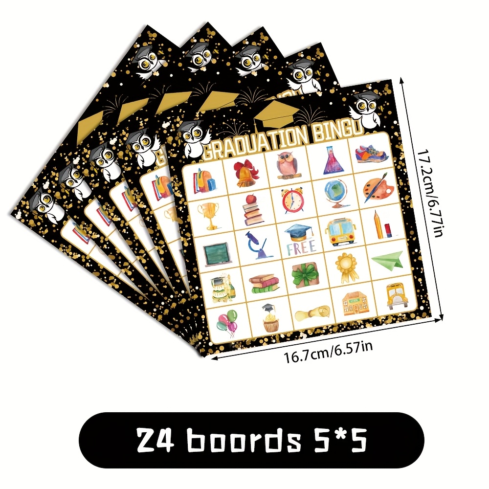 2026 Black Gold Graduation Bin - Party Games College review and price