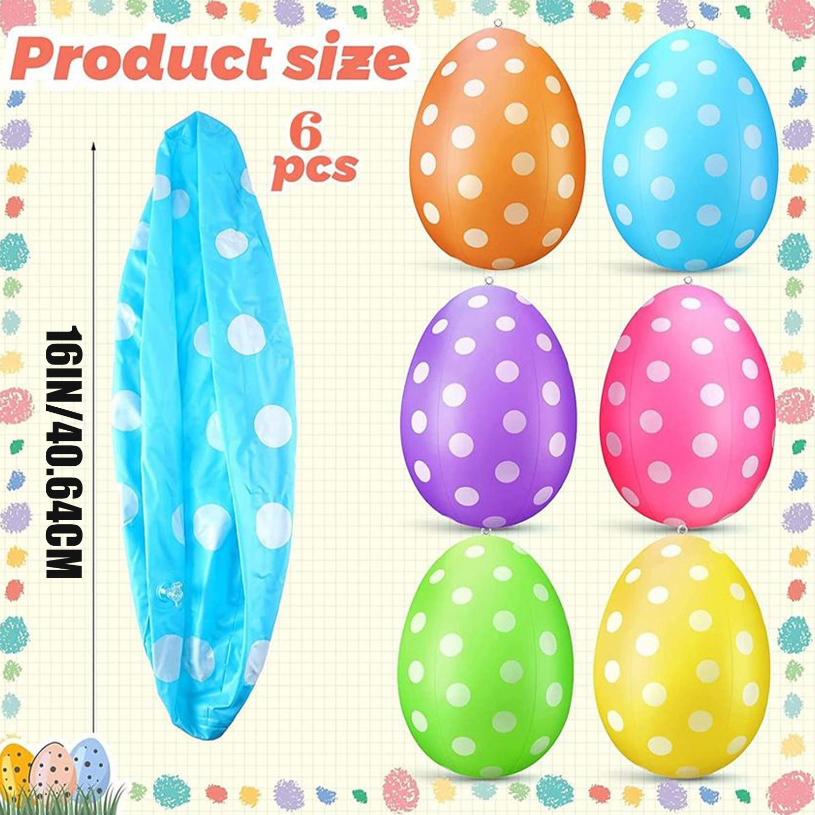 Inflatable Easter Eggs 6Pcs/se - Party Games Egg review and price