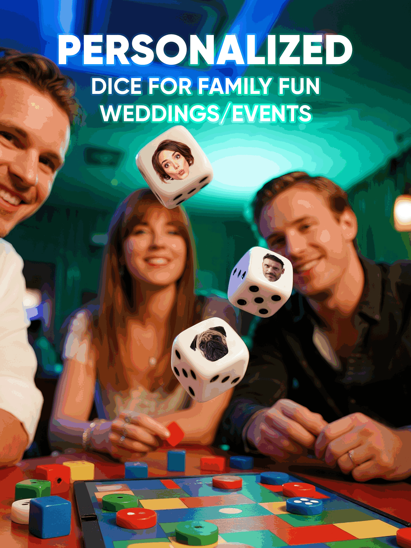Custom Face Dice Personalized  - Party Games Graduation review and price