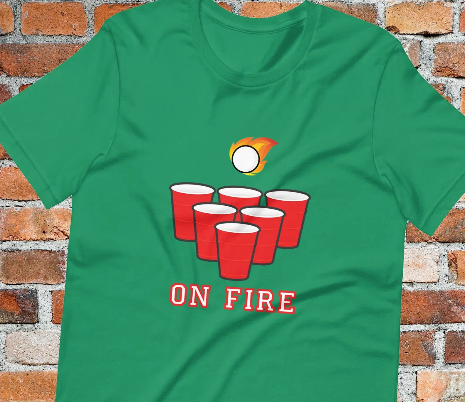 Beer Pong On Fire T Shirt Flip - Party Games College review and price