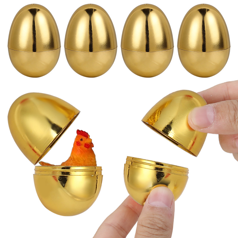 6PCS Golden Easter Eggs Plasti - Party Games Egg review and price