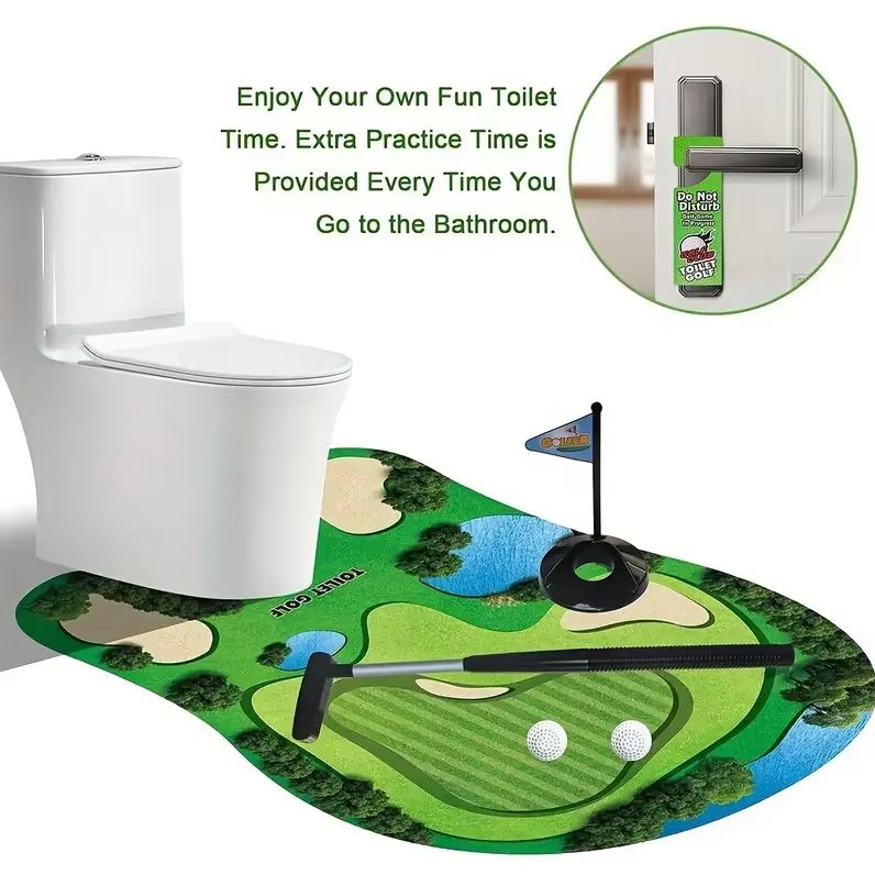 mini toilet golf toy set - fun - Party Games Golf review and price