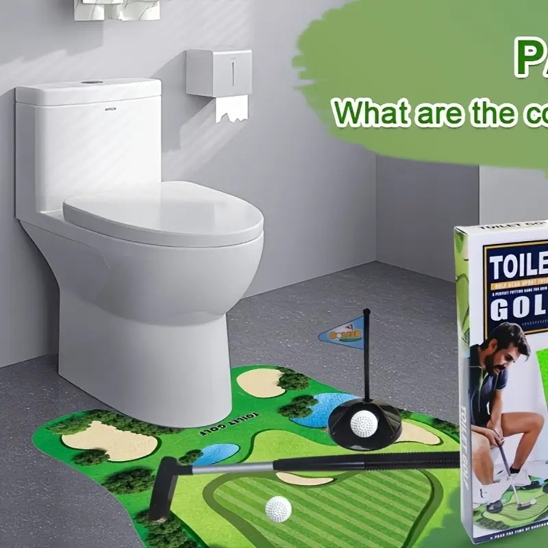 mini toilet golf toy set - fun - Party Games Golf review and price