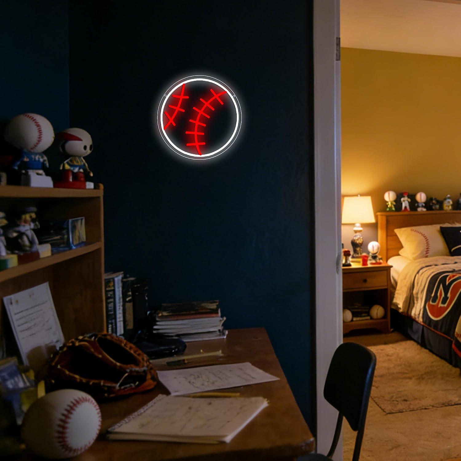 Baseball Neon Sign USB Dimmabl - Party Games College review and price