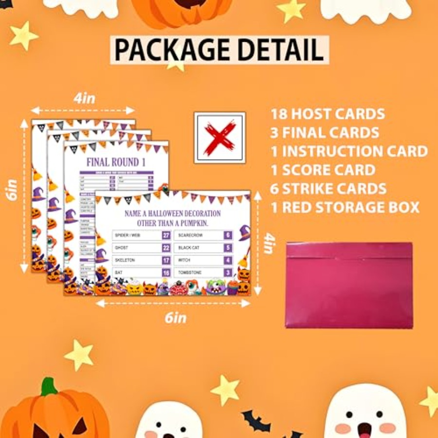 Halloween Friendly Feud Game,  - Party Games Quiz For Adults review and price