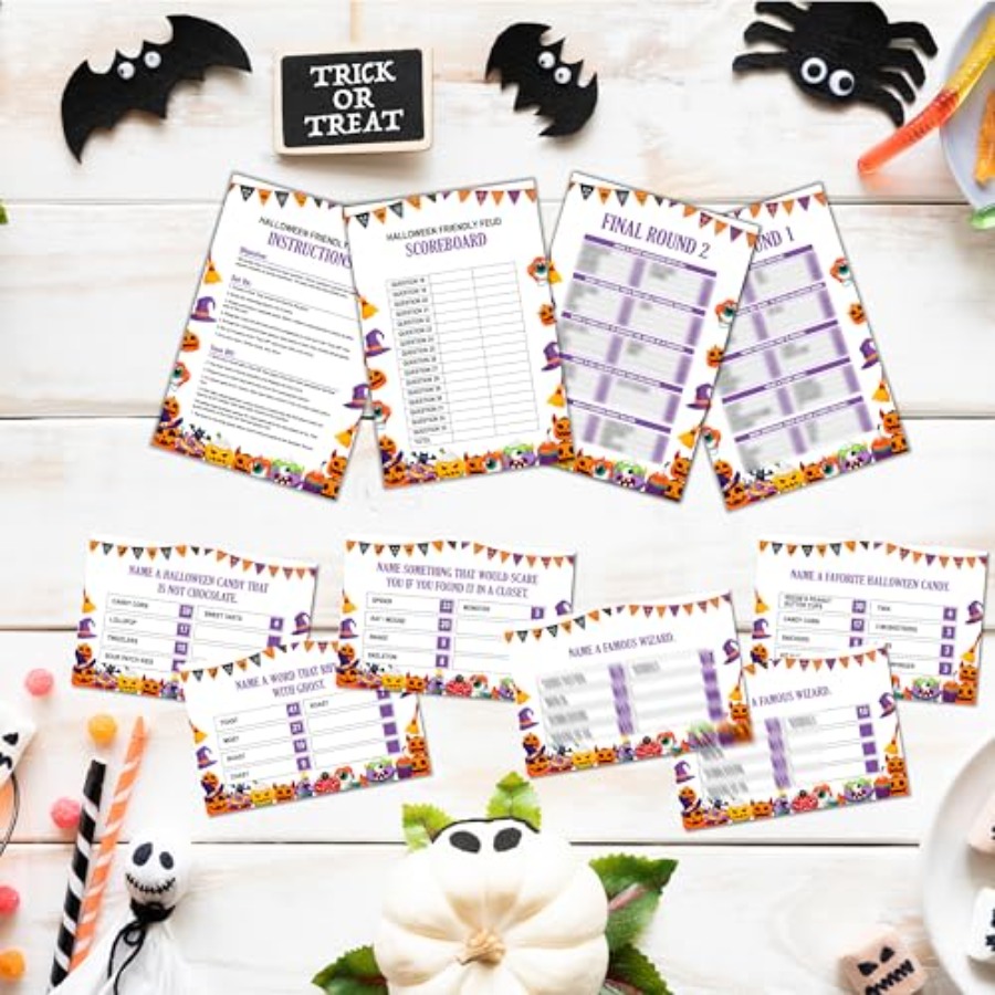 Halloween Friendly Feud Game,  - Party Games Quiz For Adults review and price