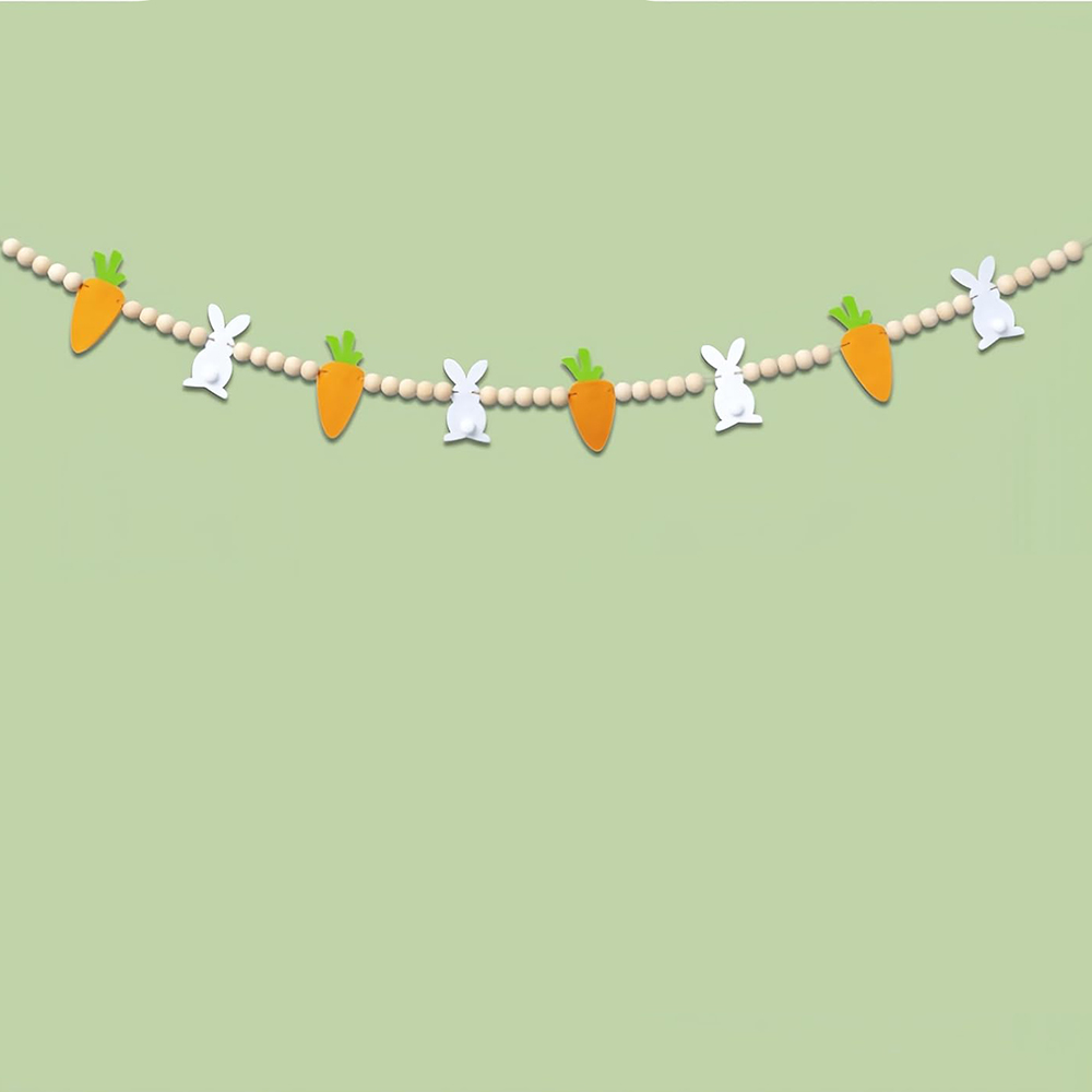 Bunny rabbit Carrot Garland ha - Party Games Egg review and price