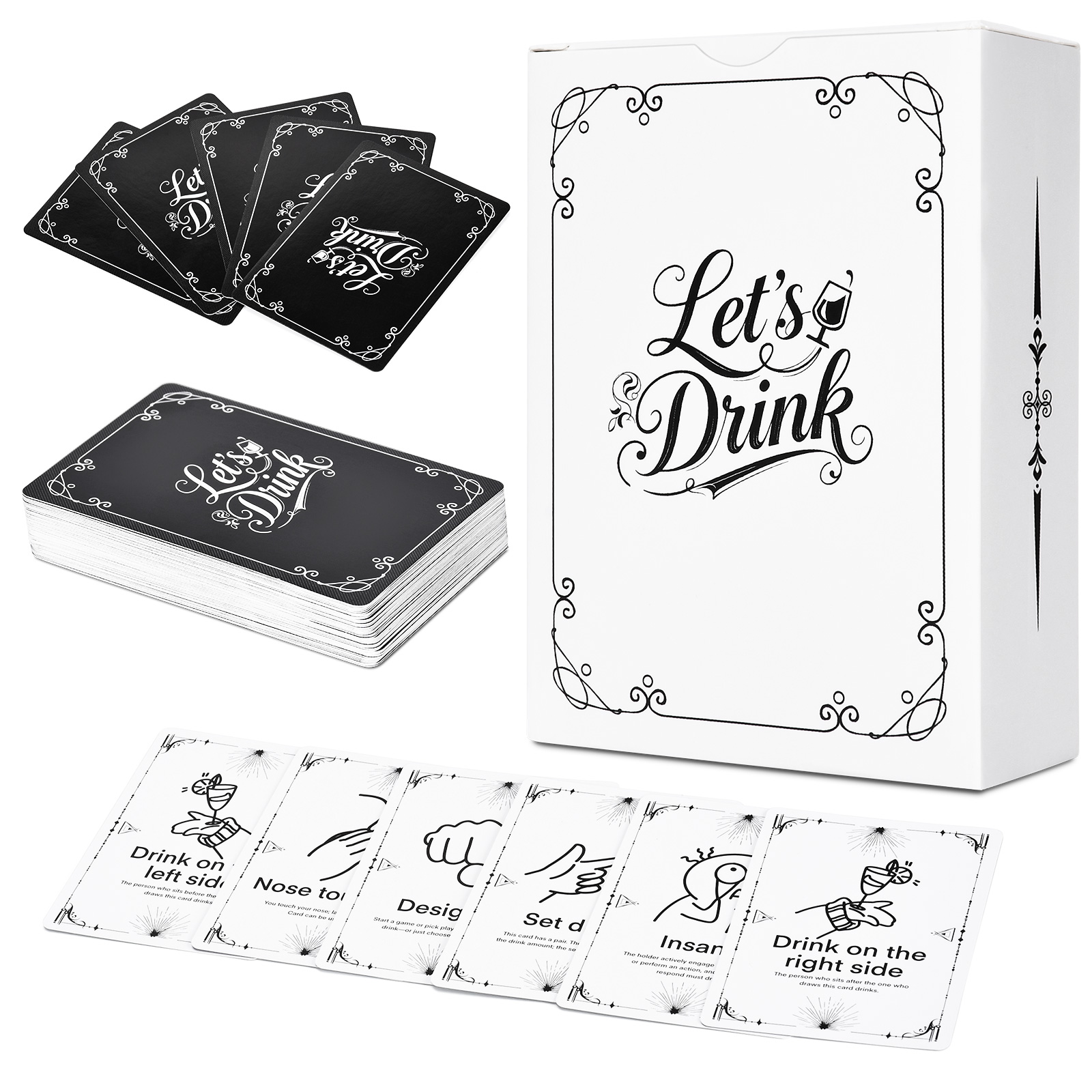 Adult Drinking Game Cards – 52 - Party Games College review and price