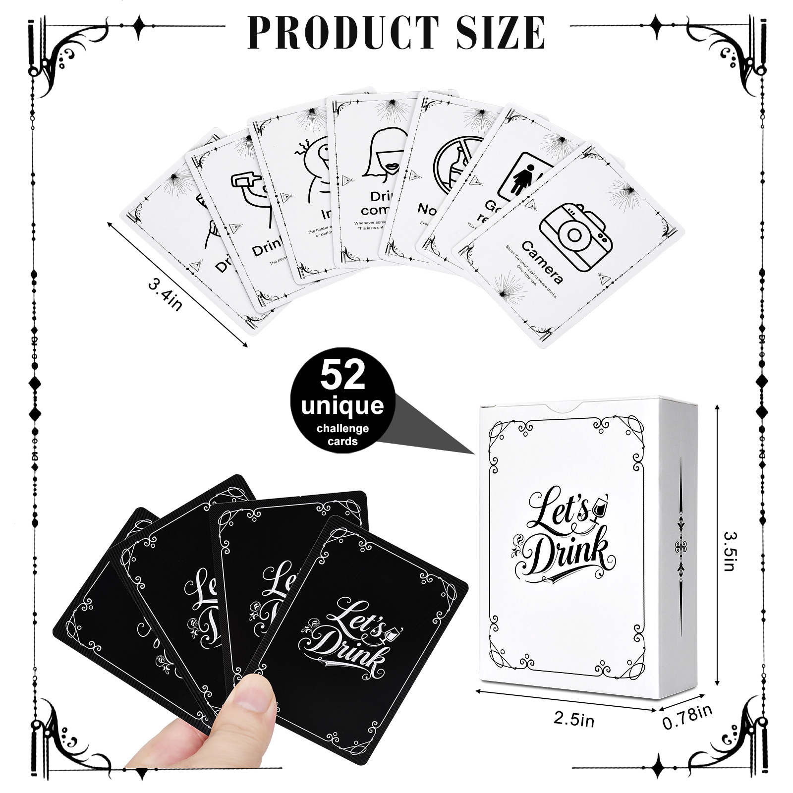 Adult Drinking Game Cards – 52 - Party Games College review and price
