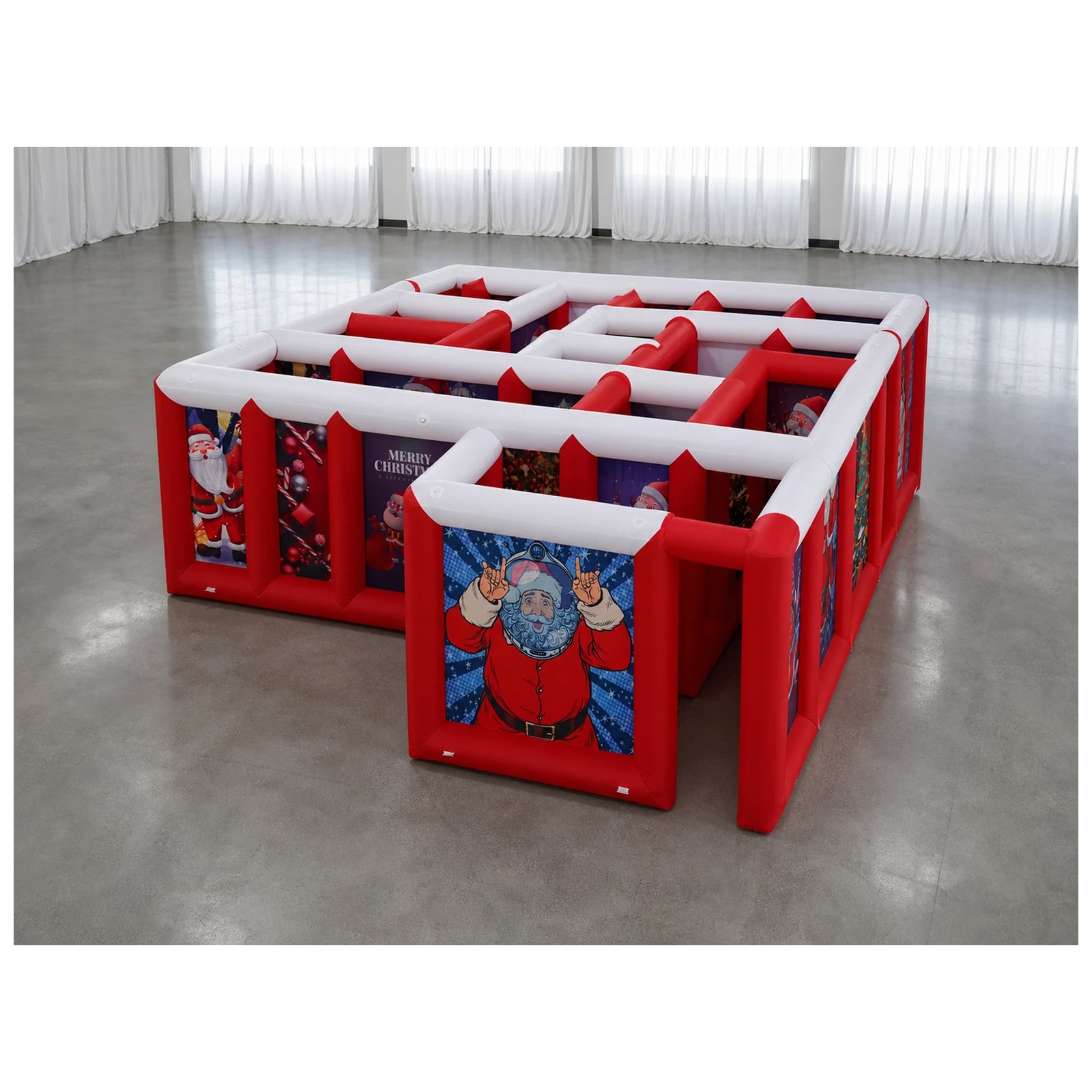 Large Red White Flat Roof Infl - Party Games Kids Outdoor review and price