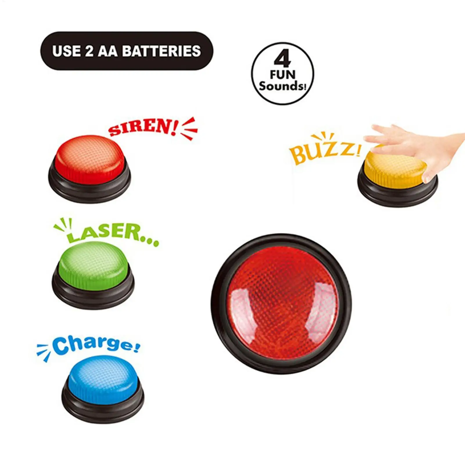 Game Buzzer 4-Piece Quick Answ - Quick Games Party review and price